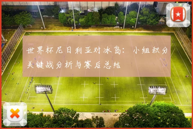 世界杯尼日利亚对冰岛:小组积分关键战分析与赛后总结