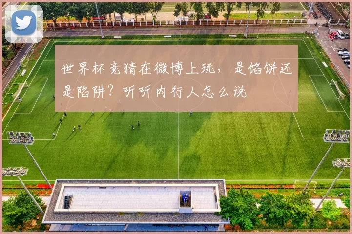 世界杯竞猜在微博上玩，是馅饼还是陷阱？听听内行人怎么说