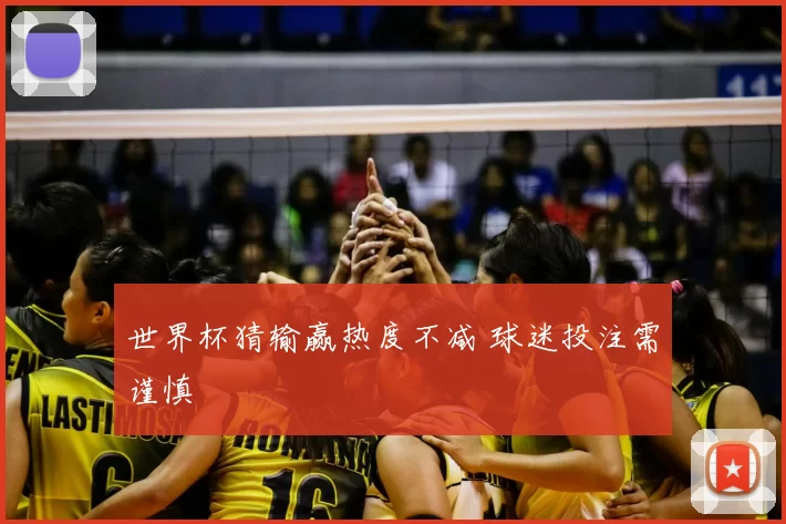 世界杯猜输赢热度不减 球迷投注需谨慎
