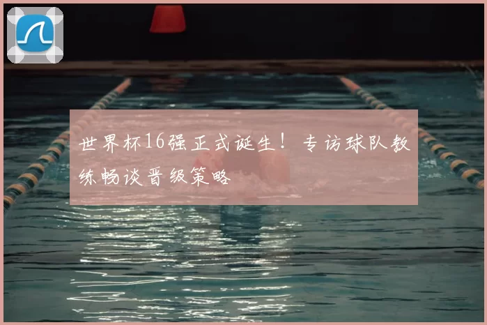 世界杯16强正式诞生!专访球队教练畅谈晋级策略