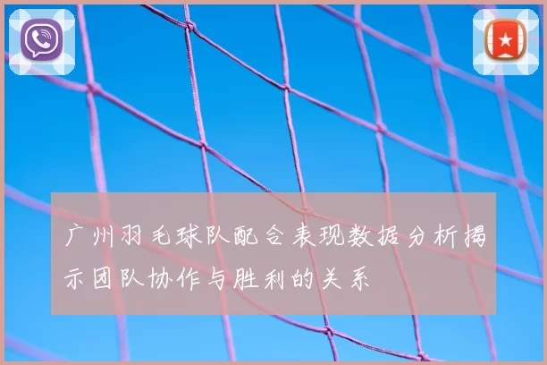 广州羽毛球队配合表现数据分析揭示团队协作与胜利的关系